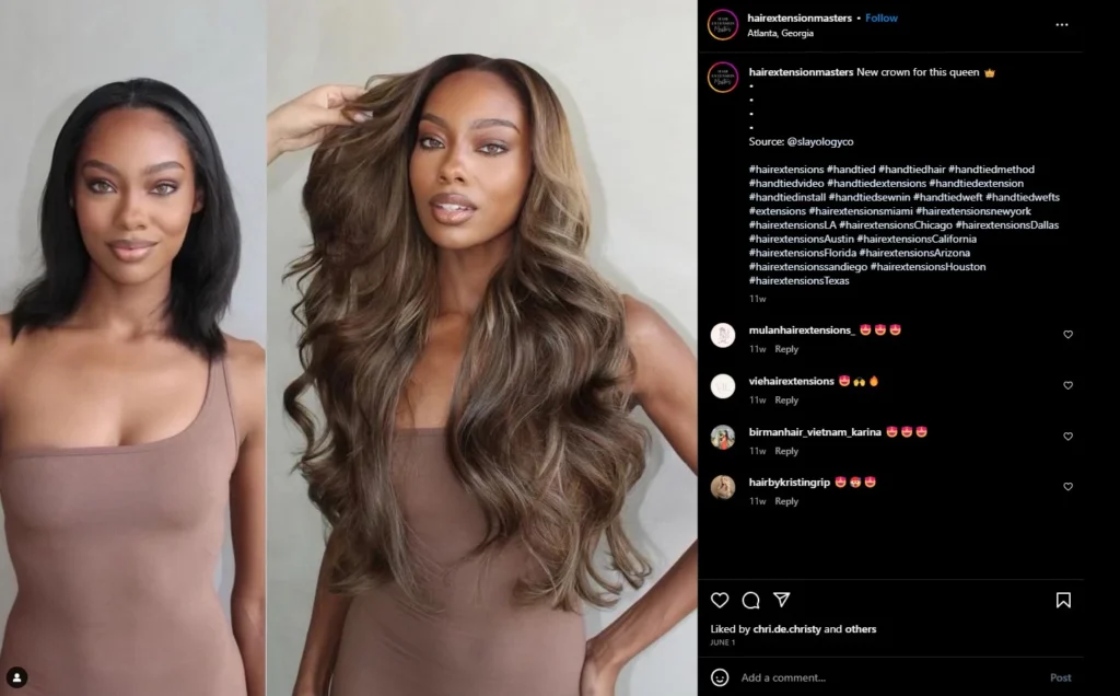 before and after content how to promote your hair business on instagram
