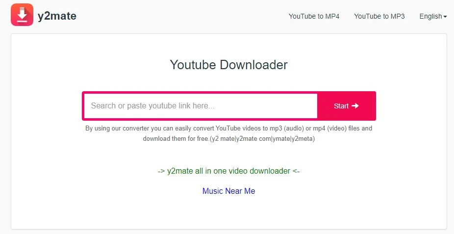 Y2 top free YouTube to MP3 Converter